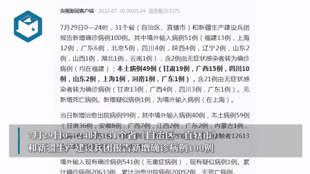 31省区市新增确诊4例均为境外输入/31省新增确诊10例 均为境外输入cn