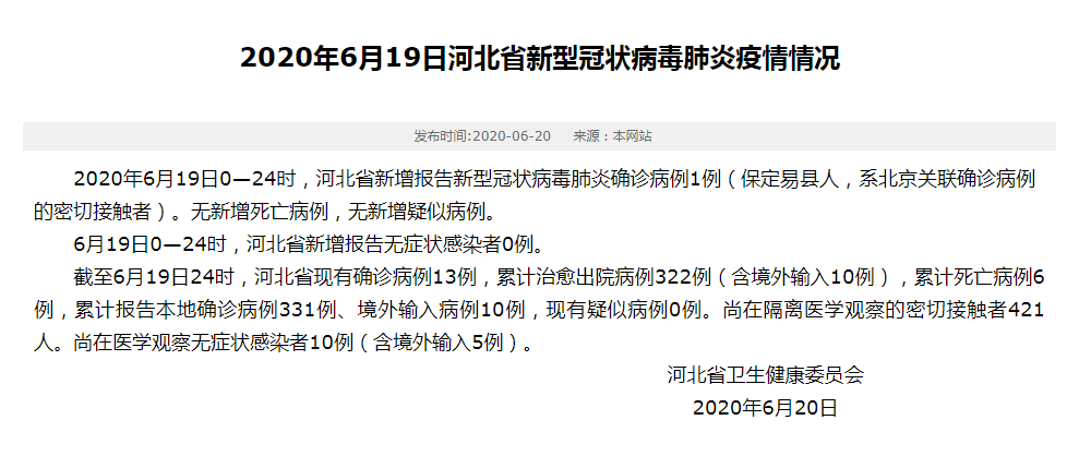 河北邯郸磁县最新通告：所有人员足不出户/邯郸磁县新冠肺炎情况