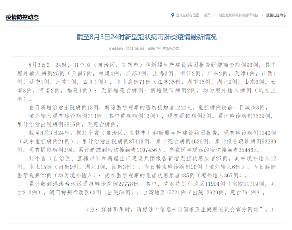 31省份新增10例确诊其中本土25例_31省份新增本土确诊71例