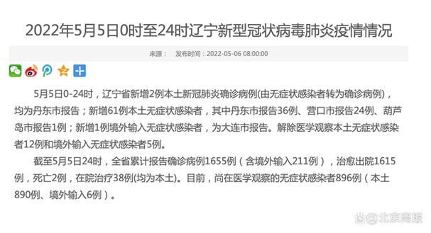 辽宁省沈阳市于洪区无症状感染者已爆发25地(沈阳市于洪区确诊病例)