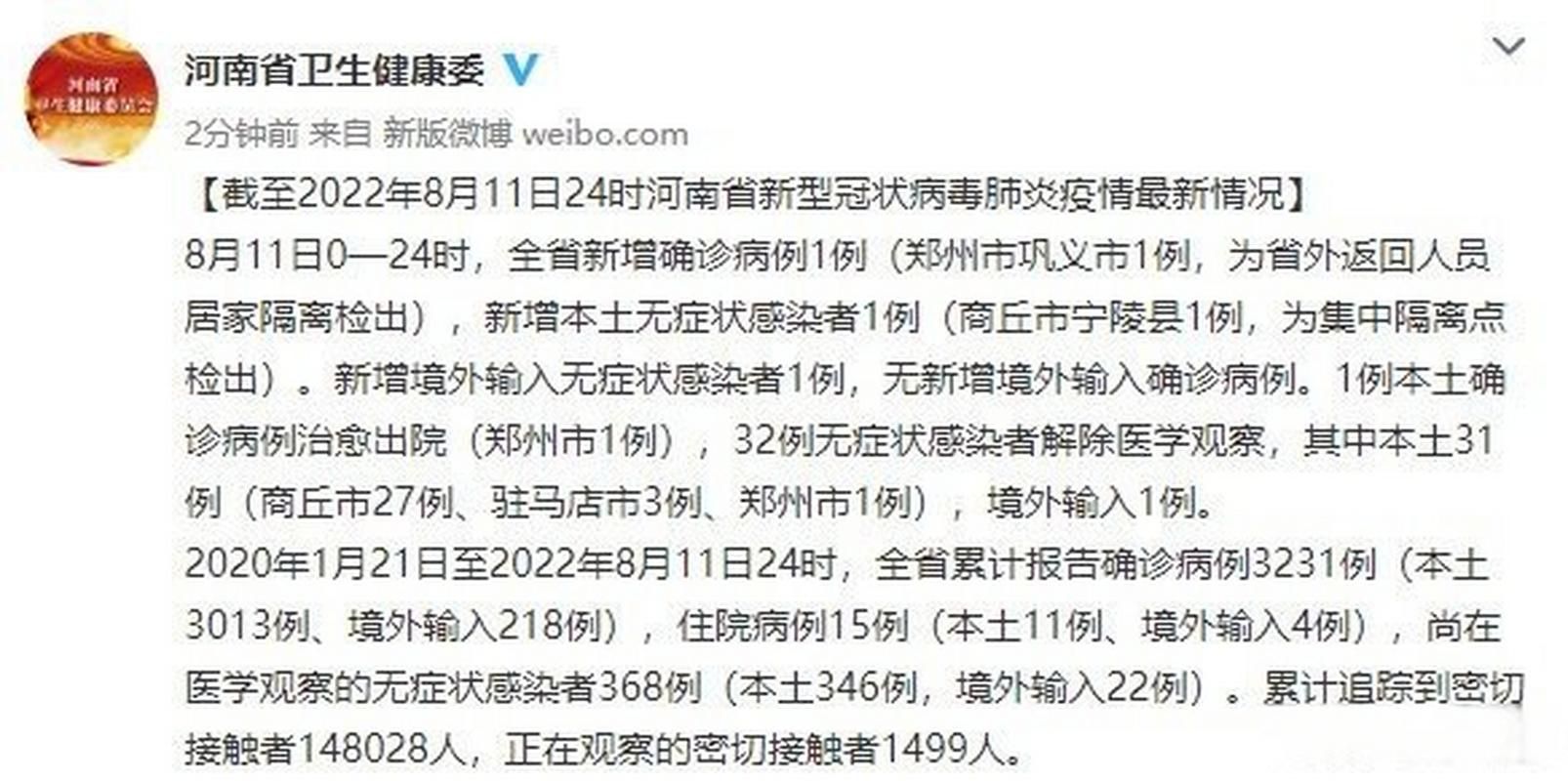 河南濮阳清丰县昨日无新增本土确诊/河南濮阳清丰肺炎疫情最新消息