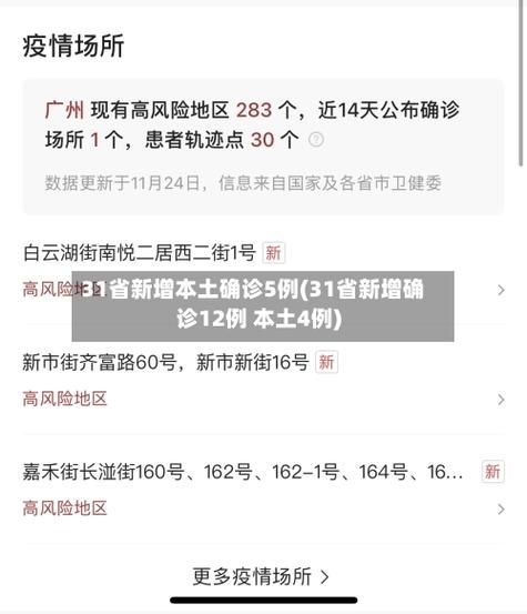 31省市新增15例确诊其中本土3例:31省区市新增确诊18例本土4例