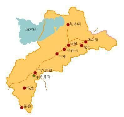 西藏自治区拉萨当雄县今冬阳性感染者活动轨迹:拉萨当雄县地图
