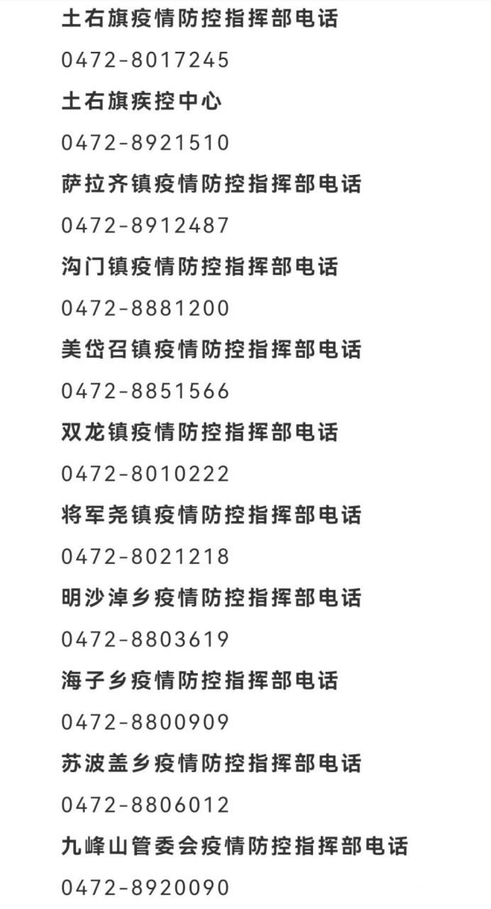  土默特右旗哪里地区有疫情了呢:土默特右旗疫情防控