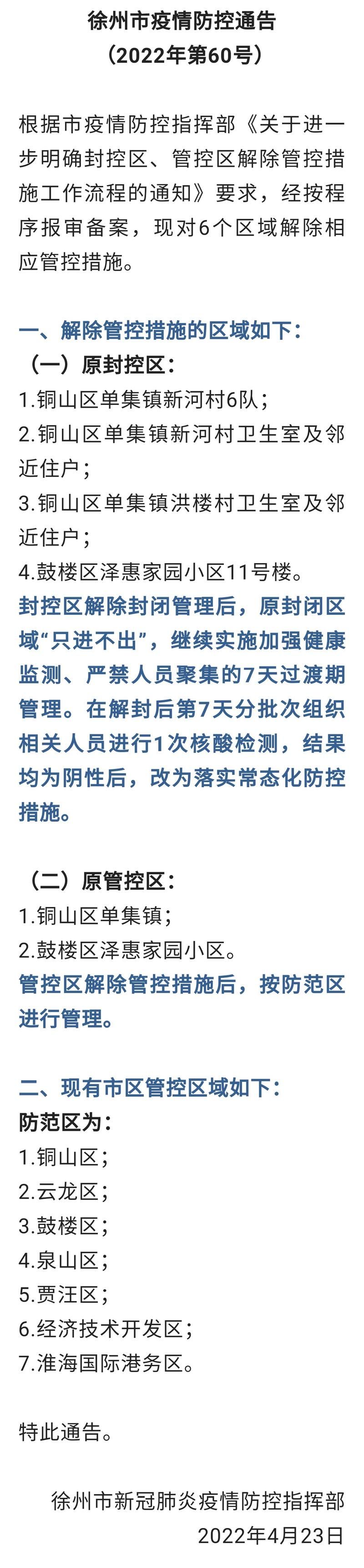 11月1日铜山区最新消息疫情/11月1日铜山区最新消息疫情报告